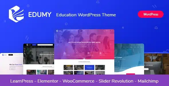 Edumy LMS Online Education Course WordPress Theme