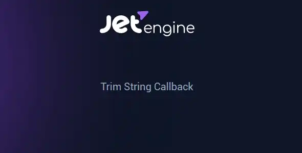 JetEngine Trim String Callback