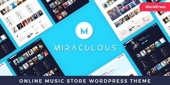 Miraculous Online Music Store WordPress Theme