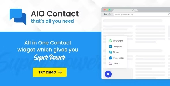 AIO Contact All in One Contact Widget