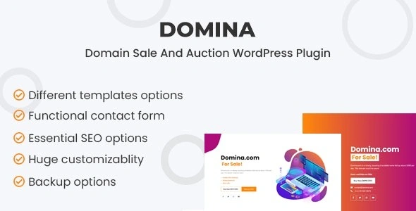 Domina Domain For Sale & Auction Plugin