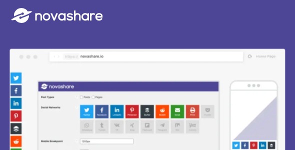 Novashare WordPress Social Sharing Plugin