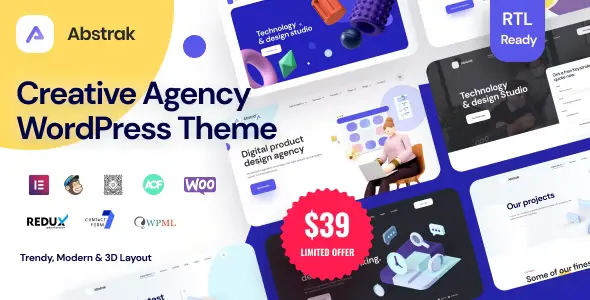 Abstrak Creative Agency Theme