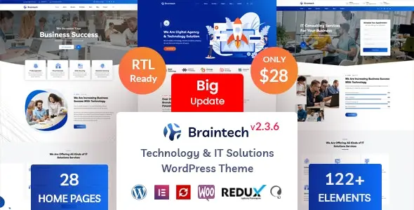 Braintech Technology & IT Solutions WordPress Theme