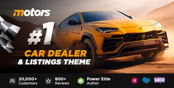 Motors Car Dealer, Rental & Listing WordPress theme