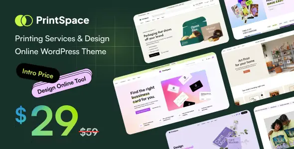 PrintSpace Printing Services & Design Online WooCommerce WordPress theme