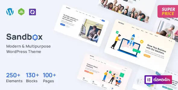 Sandbox Modern & Multipurpose WordPress Theme