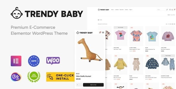 Trendy Baby 1.0.2 – Children and Kids Store WordPress Theme