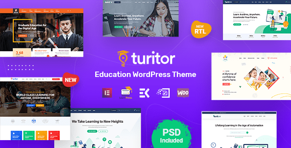 Turitor LMS & Education WordPress Theme