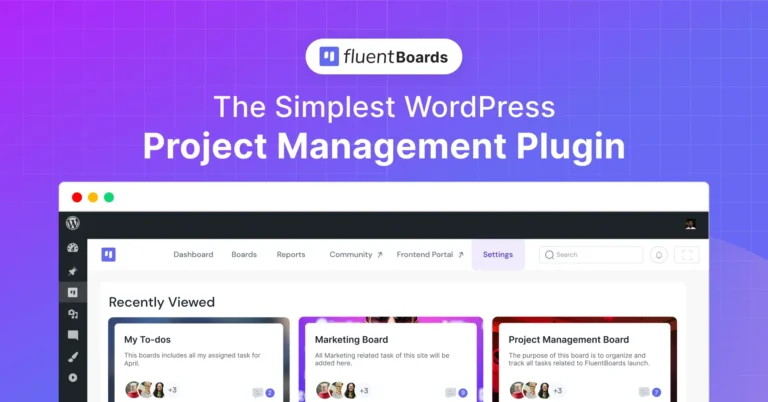 Fluent Board WordPress Project Management Plugin