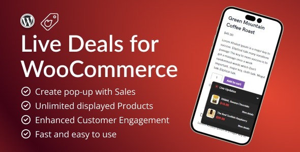 live deals for woo commerce