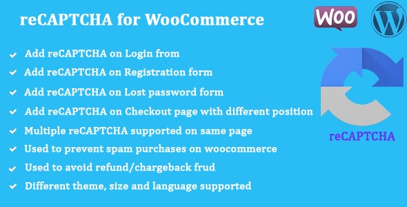 reCAPTCHA for WooCommerce