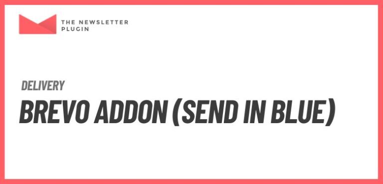 Newsletter - Brevo (formerly Sendinblue) Addon