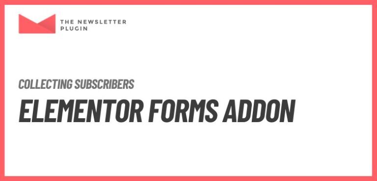 Newsletter - Elementor Forms Addon
