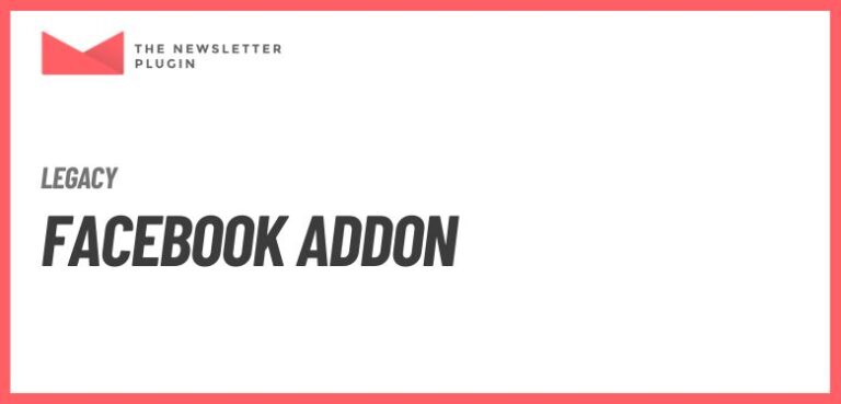 Newsletter - Facebook Addon