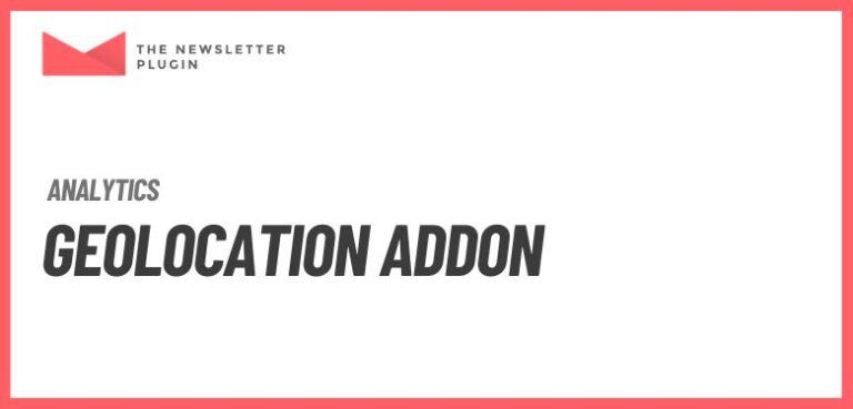 Newsletter - Geolocation Addon