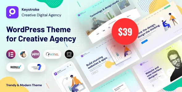 Keystroke Creative Agency WordPress Theme