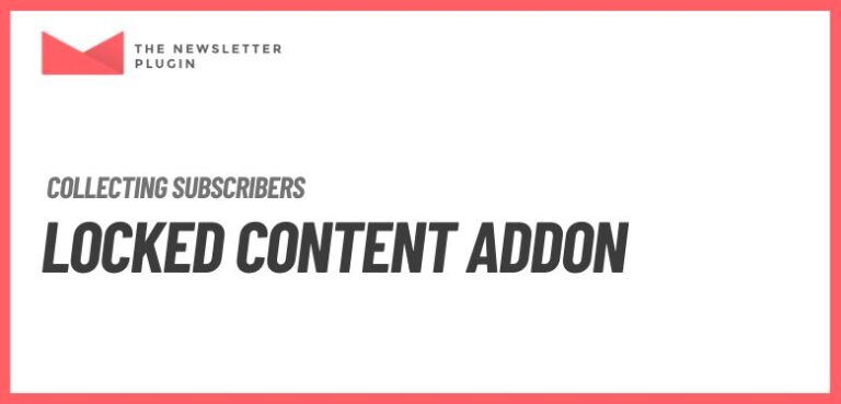 Newsletter - Locked Content Addon