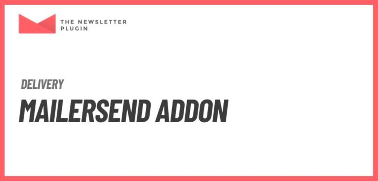 Newsletter - Mailersend Addon