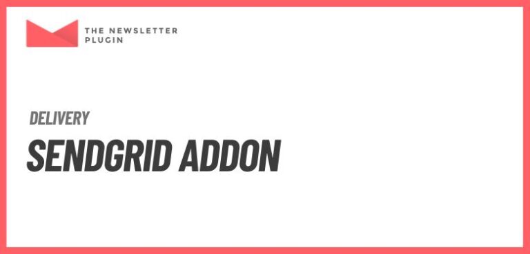 Newsletter - SendGrid Addon