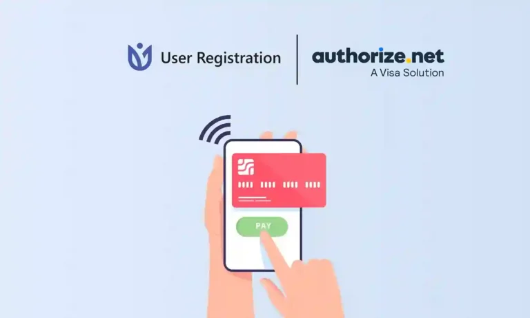 User Registration Authorize.Net