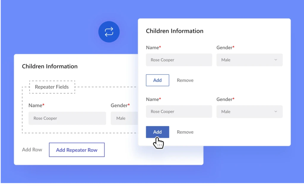 User Registration Repeater Fields