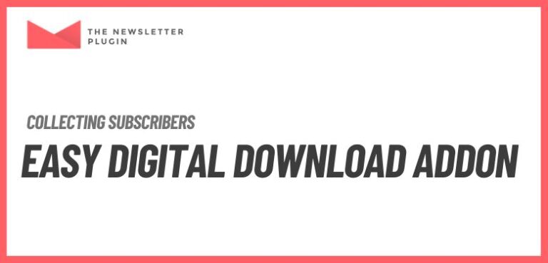 Newsletter - Easy Digital Downloads Addon - Creating newsletters