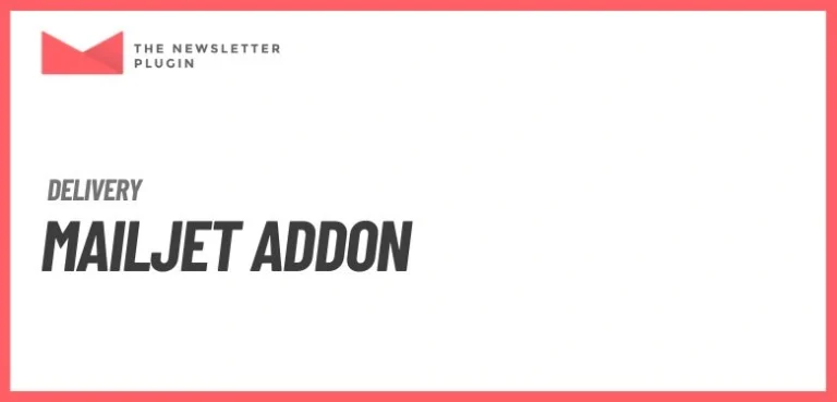 Newsletter - Mailjet Addon