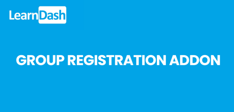 LearnDash Group Registration Addon