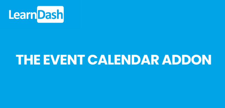 LearnDash LMS The Events Calendar Addon