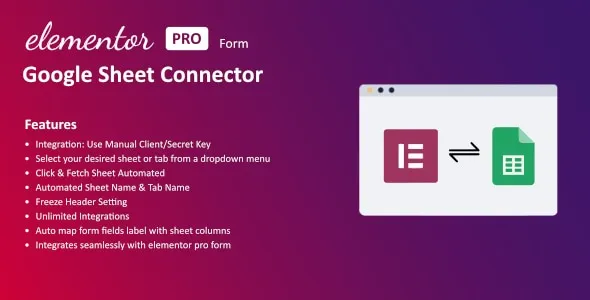 Google Sheet Connector For Elementor Forms 1.0.0