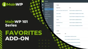 MainWP Favorites Extension