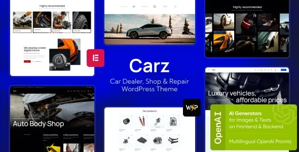 Carz - Car Dealer, Shop & Repair WordPress Theme