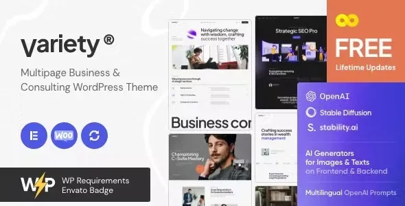 Variety – Multipage Business & Consulting WordPress Theme