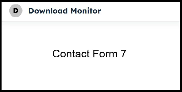Download Monitor Contact Form 7