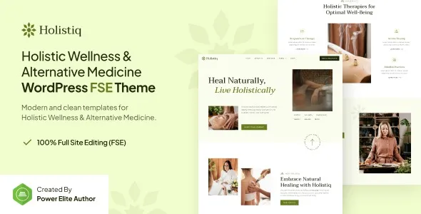 Holistiq - Holistic Wellness & Alternative Medicine FSE WordPress Theme
