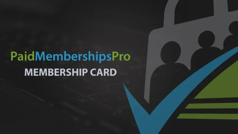 Paid Memberships Pro Membership Card