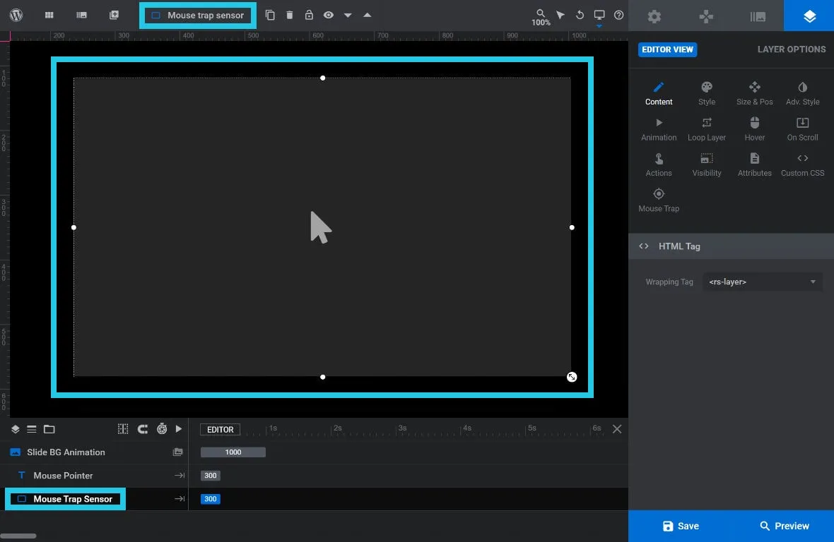 Slider Revolution Mousetrap Add-On