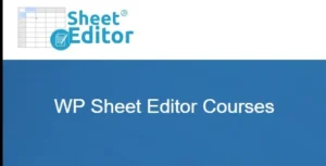 WP Sheet Editor Courses