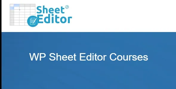 WP Sheet Editor Courses