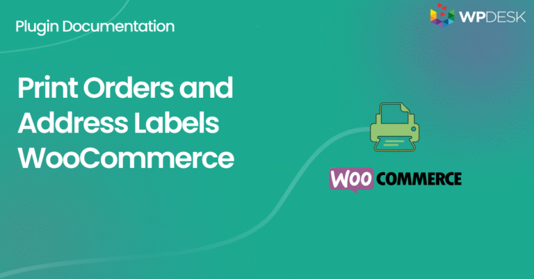 Print Orders and Address Labels WooCommerce