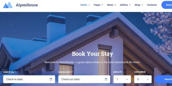 Alpenhouse - MOTOPRESS - Hotel Booking WordPress Theme