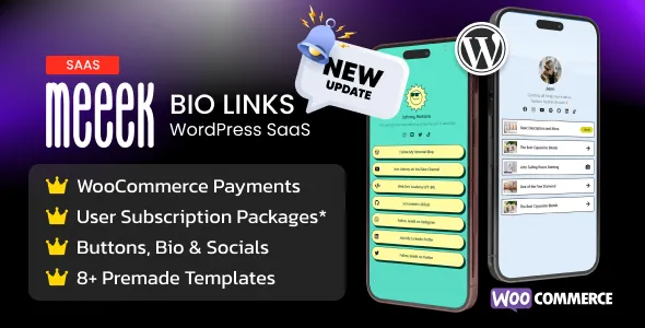 Meeek - Link in Bio SaaS (WordPress)