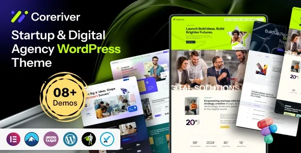 Coreriver – Startup & Digital Agency WordPress Theme