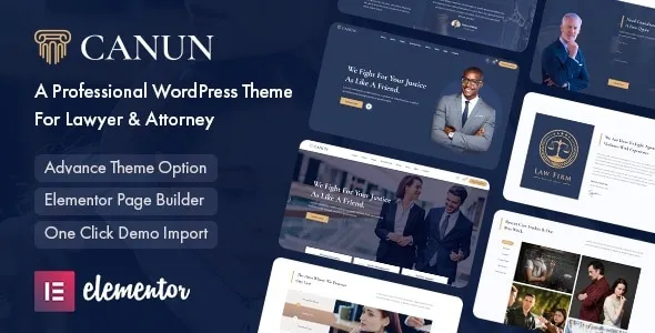Canun – Lawyer & Attorney WordPress Theme