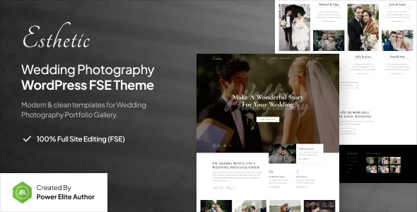 Esthetic - Wedding Photography WordPress Theme