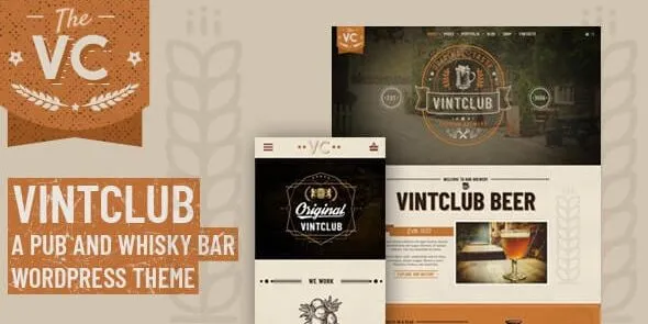 VintClub - A Pub and Whisky Bar WordPress Theme