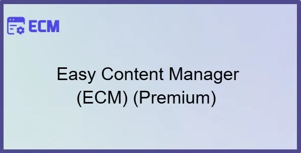 Easy Content Manager (ECM) (Premium)