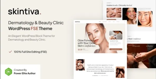 Skintiva – Dermatology & Beauty Clinic Gutenverse FSE WordPress Theme