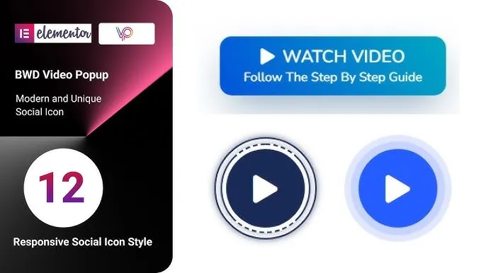 BWD Video Popup Addon For Elementor